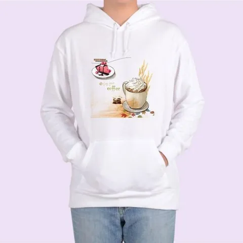 [하프클럽] 프린팅티셔츠 수채화 그래픽티셔츠 노천카페