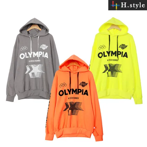 [하프클럽/에이치스타일]MZ/올림피아후드티/봄/롱티셔츠/맨투맨