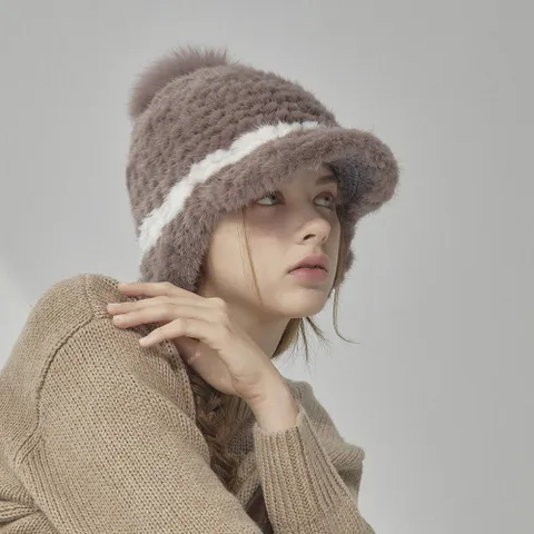 [최초가 129,000원] 보니타 밍크 니팅 모자