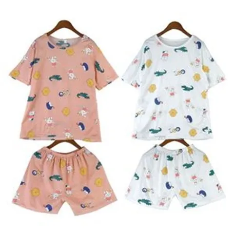 [오노마] ONM 동물 캐릭터 상하의 한벌 셋트 코디 반팔 반바지 (7906131)