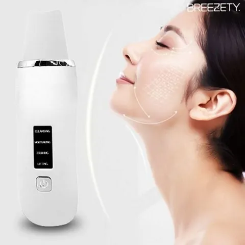 아쿠아 초음파 필링기 갈바닉 초음파 클렌저 블랙헤드 제거기 모공 홈케어 초음파 필링기