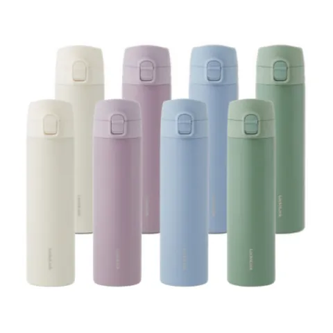 [본사] 1+1 슬림핏 원터치 텀블러 400ml 총2개