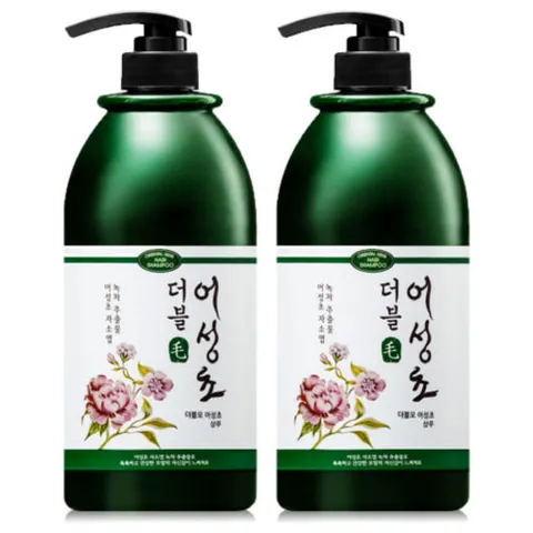 더블모 어성초 약산성 샴푸 대용량 1000ml x2개 / 두피, 탈모 증상 케어