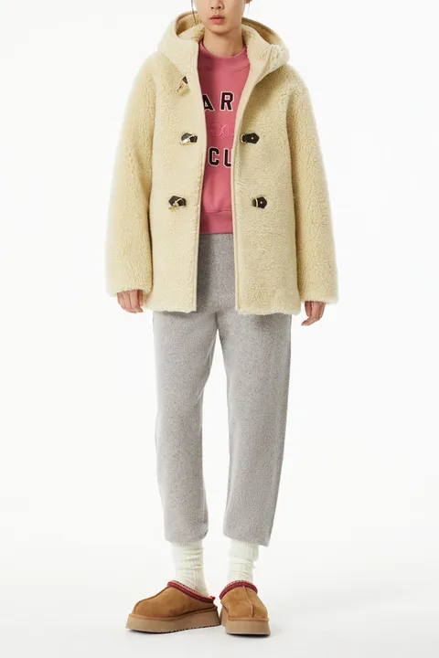 [지컷]울 블랜드 플리스 롱 코트 7214475202 463694