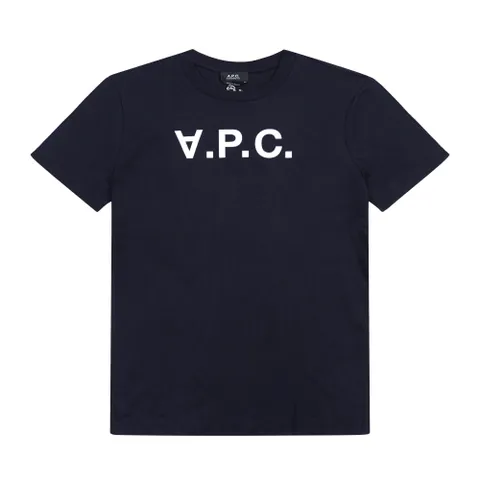 아페쎄 COHBM M26384 TIQ DARK NAVY/ECRU VPC 벨벳 로고 스탠다드 그랜드 공용 반팔티