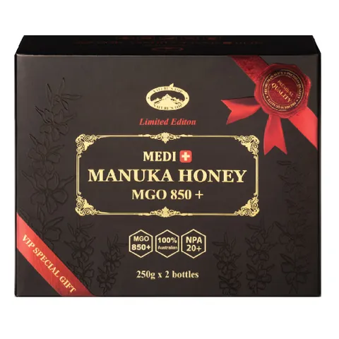 [해외직구]네이쳐스탑 메디 마누카꿀 MGO 850+ 선물세트(250gx2개)