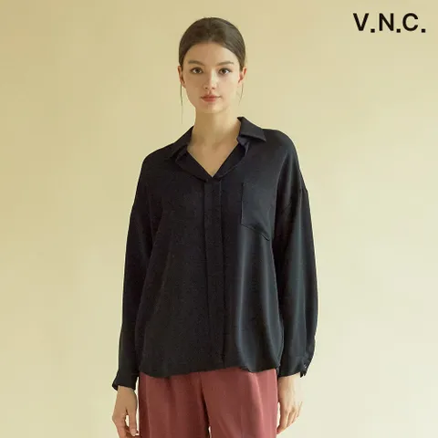 본사직영_루즈핏 포켓 블라우스(VZ2LSF4)