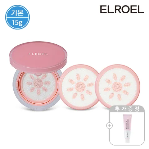 [기본] 피치 핑크 톤업 팡팡 선쿠션 15g 본품1+리필2+비타크림 50ml