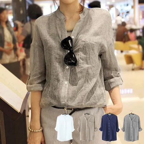 44부터 88까지 린넨 시원한 베이직 여름셔츠 4컬러