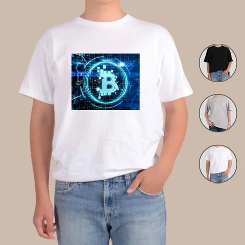 [하프클럽]  애쉬오트밀 반팔티 비트코인 가상화폐 알트코인 RH