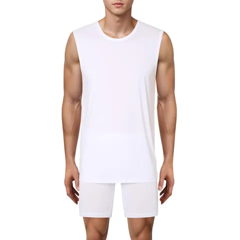 RU1715MPT1715LSET 아쿠아X 남성 쿨 머슬런닝 롱드로즈 2칼라세트 428519