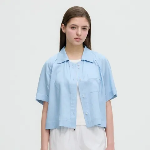 [롯데백화점]크롭 카라 셔츠 OW5MB466