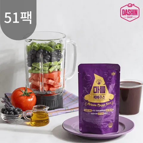 무설탕 빼빼주스 50일 클렌즈세트(50+1팩) / 클렌즈주스