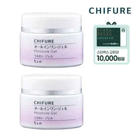 [구매시 스타벅스 1만원권]치후레 모이스춰 젤 103g 2개 (GIFT) R3 코어리프트 앰플크림 더블샤쉐10매