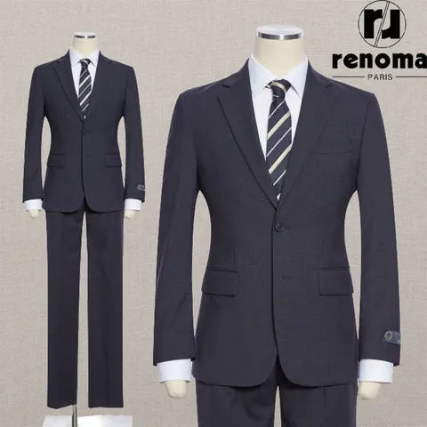 [얼리버드]SS 봄여름 최고급 네이비 글렌체크 울 스판 수트 RQMASJ26AJD