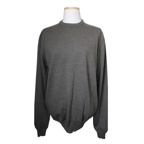 [중고명품]  올리브그린 순모 니트 상의 66