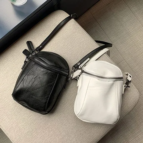 핸드폰 지갑 크로스백 미니 캐주얼 크로스백 2컬러 여성백팩 여성가죽백팩