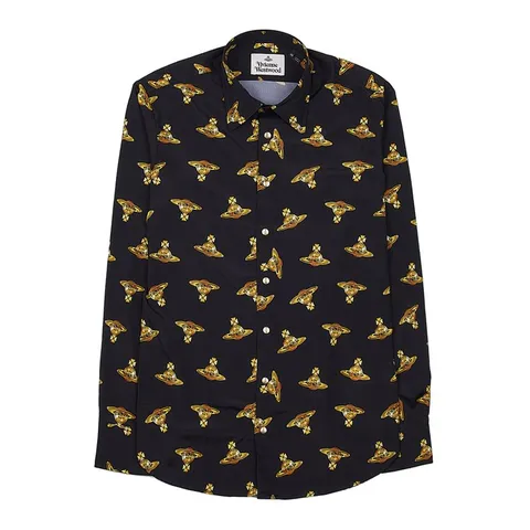 MUST IT_[비비안 웨스트우드] ORB 패턴 긴팔 셔츠 2401000J W00FD O319