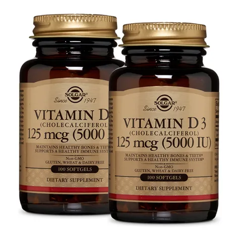 [해외직구] 솔가 비타민D3 5000IU 100소프트젤 X 2