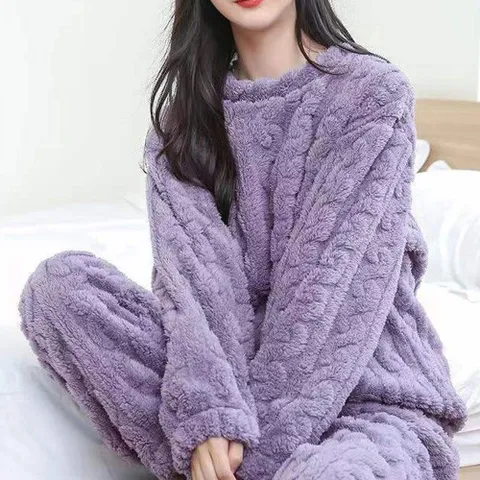 홈웨어 꽈배기 여성홈웨어세트 세트 수면잠옷 파자마