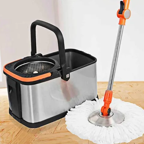 바닥물걸레 통돌이 물걸레 원형 회전 노터치 바닥 청소 밀대