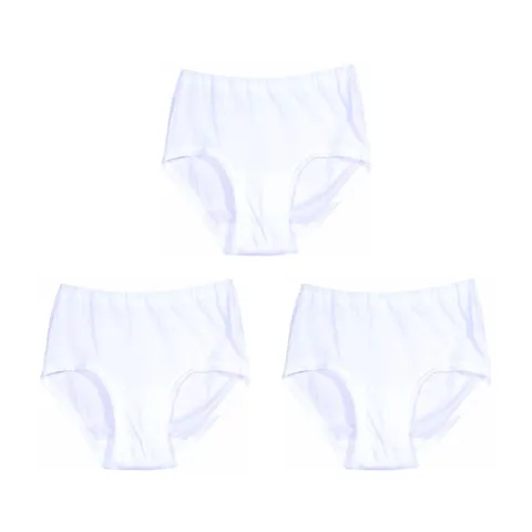 여자 트라이 흰색 백색 순면팬티세트 3장 빅사이즈 11 여성흰면팬티 여자흰색속옷세트