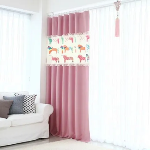 SOKOOB 쥬쥬암막커튼  150x226 2장 커튼끈 커튼핀