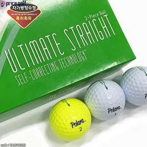 [폴라라]슬라이스 아웃! 궤도자체수정 폴라라 정품 골프공 1다즌(12개)-화이트 TA1519289