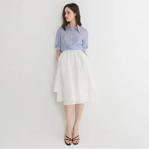 [본사][최초가239,000원] 린넨 훌스커트 N242MWS422