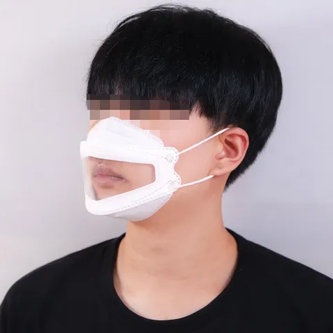 투명 입 보이는 마스크 립 리딩 연예인 강사 입뚫린 유튜버마스크