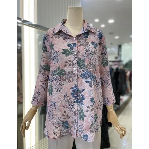 세이브존01 플라워지지미오픈블라우스 232202