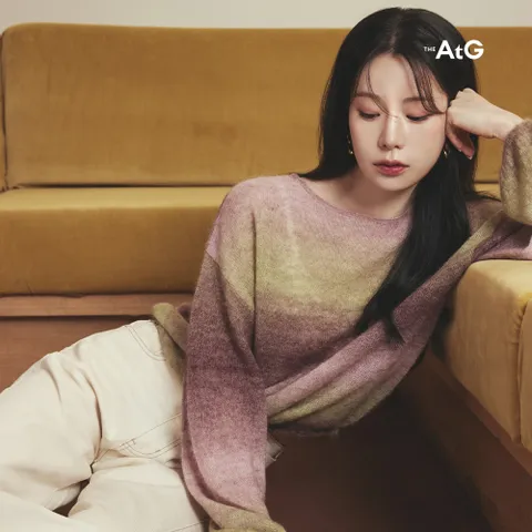 [최초가69,900원]더엣지 25FW 옴브레 알파카 혼방 풀오버