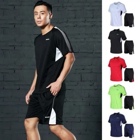 [하프클럽]  남성 반팔 트레이닝복 세트 가벼운 남자 운동복