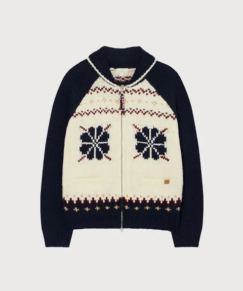 우먼 울 블렌드 코위찬 집업 가디건 B1 CO2504KT84 DN