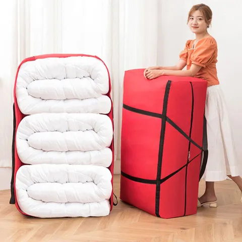 초대형 옷 이불 부직포 가방 수납 리빙 박스 정리 함