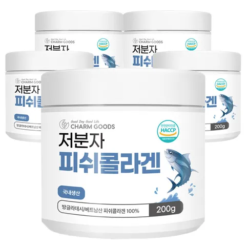 저분자 피쉬콜라겐 분말 200g 5통