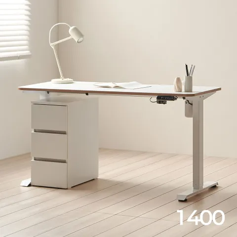 가구 리프트 전동 스탠딩 모션데스크 1400 (책상+서랍장)