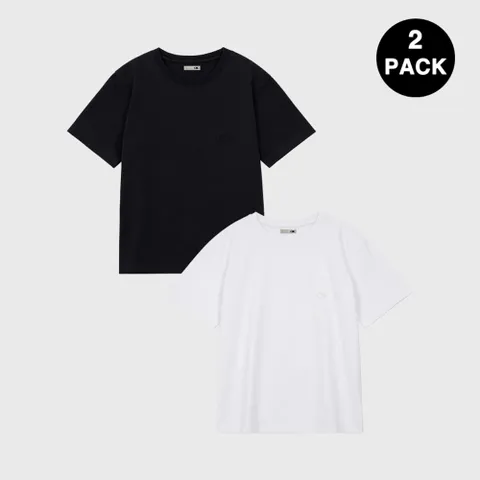 [오아이오아이컬렉션]데일리 우먼즈 수피마 2팩 티셔츠 [MULTI]