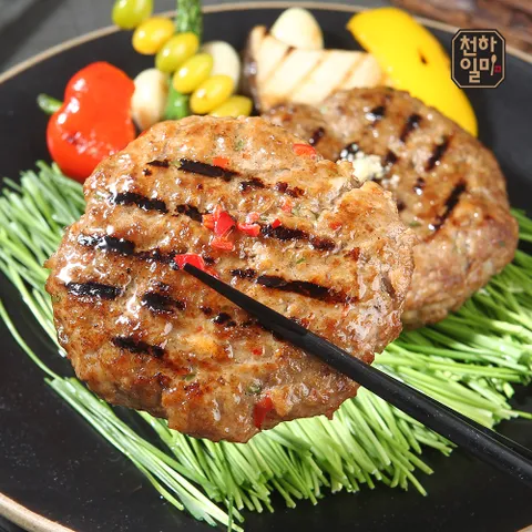 (G) 홍석천 이원일 국내산 직화떡갈비 총30장 맛선택 떡갈비 패티