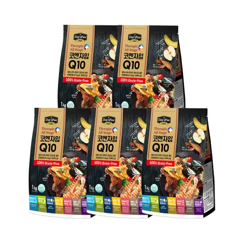 데이스포 테라픽 코엔자임 Q10 강아지 전연령사료 1kg x 5개