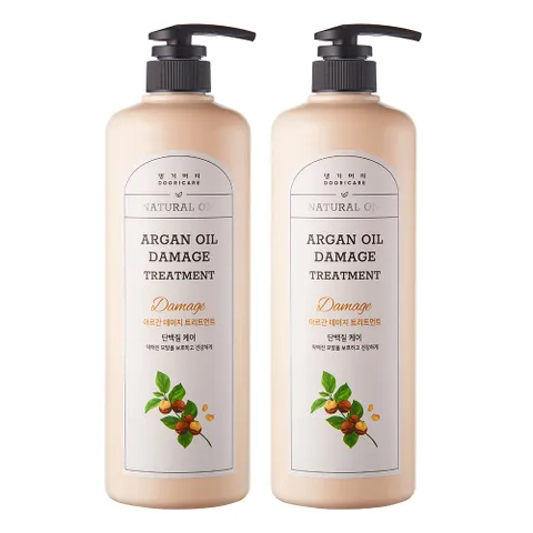 허벌 아르간 오일 데미지 트리트먼트 1000ml 2개