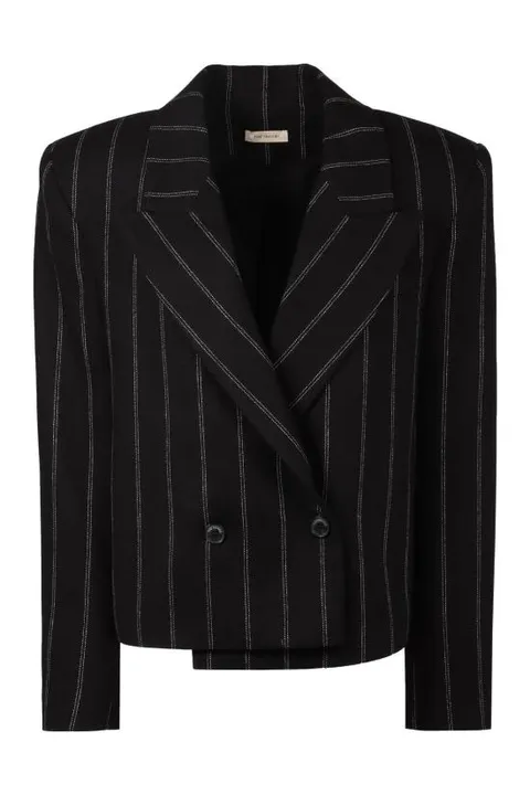 [해외직구] 23FW 더 마네이 자켓 BERTBLAZER PINSTRIPE black