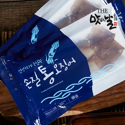 구룡포 깔끔손질 통오징어 4팩(팩당2미 320g)총8미 1.28kg