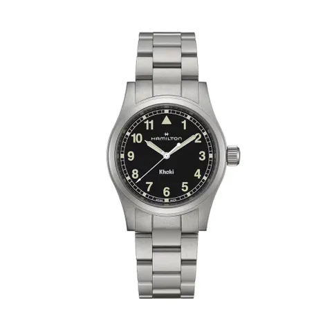 H69401130 카키필드 남성 메탈 쿼츠 38mm