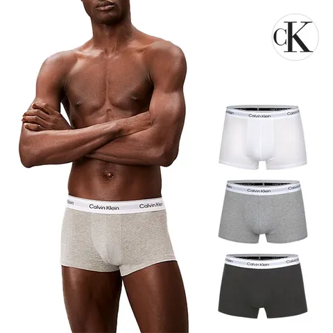 CK 언더웨어 아이콘 코튼 스트레치 남자 드로즈 속옷 3팩 세트 NB4389-MP1