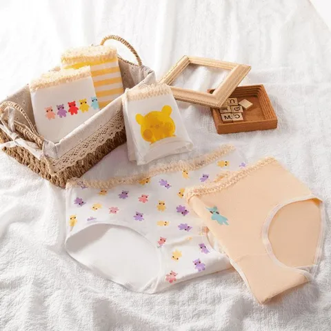 여름 데일리 언더웨어 컬러 여성 속옷 삼각팬티 이너 여성팬티 여름팬티 삼각팬티