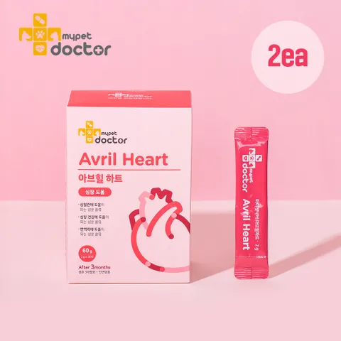 [마이펫닥터] 아브힐하트 강아지 고양이 영양제 심장 비대증 사상충, 60g, 2ea