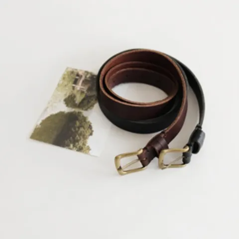[M7] 여자 청동스퀘어 진짜 알바 레더 베이직 벨트