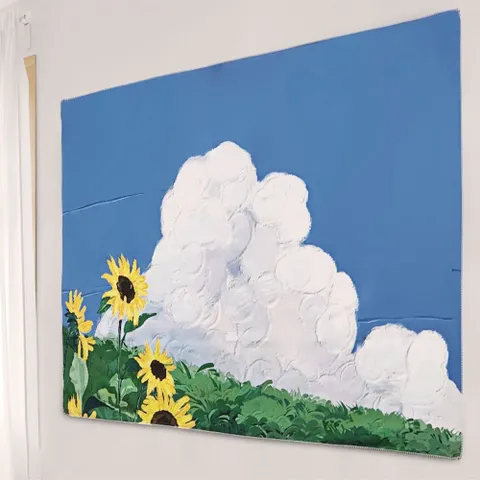 해바라기유화가림천 기분좋은 해바라기유화액자 대형 해바라기유화액자 대형캔버스액자