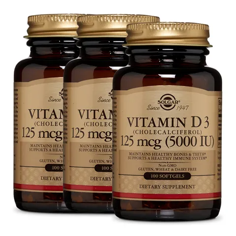 [해외직구] 솔가 비타민D3 5000IU 100소프트젤 X 3